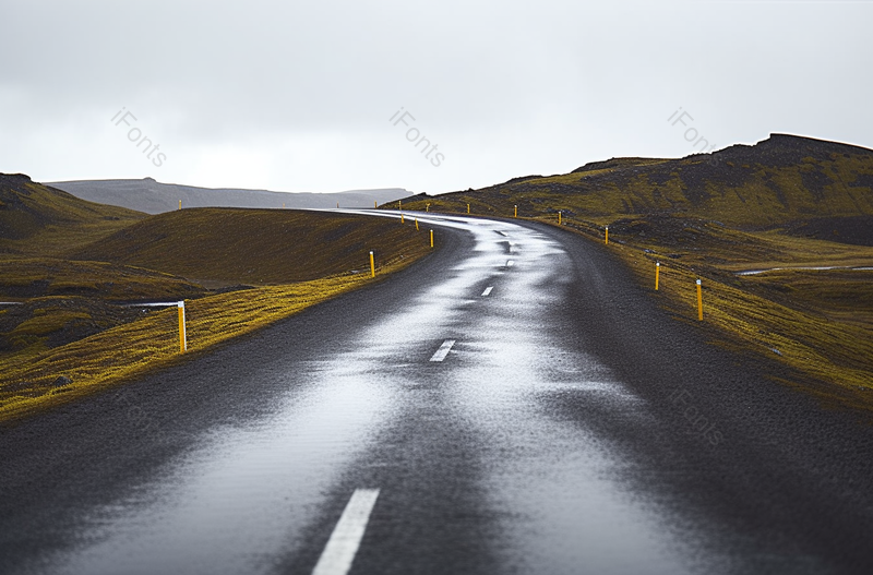 雨后湿湿的路面乡下公路摄影汽车广告背景,高清,摄影图,摄影图片,图片大全,摄影图免费下载